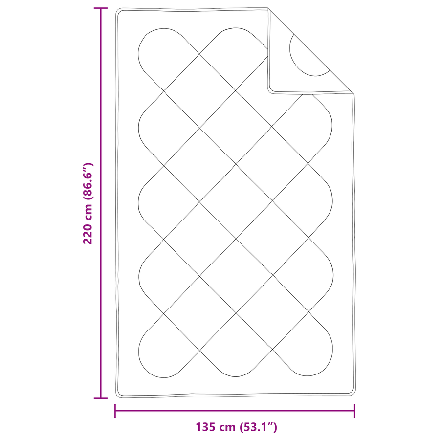 Dekens & Duvets Wit 135 x 220 cm Microvezel