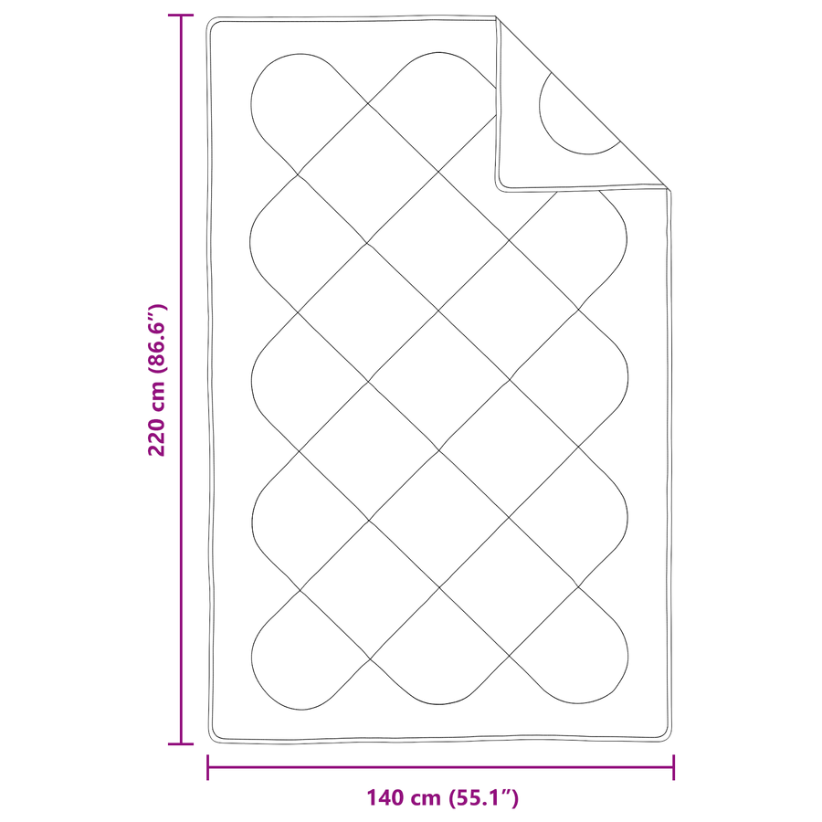 Dekens & Duvets Wit 140 x 220 cm Microvezel