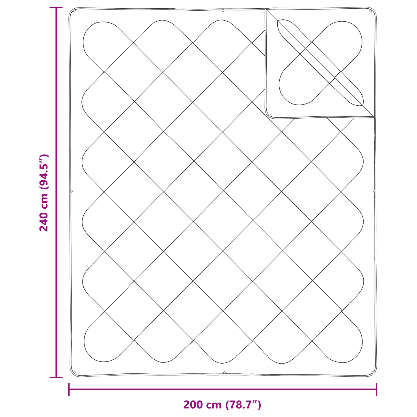 Dekens & Duvets Wit 240 x 200 cm Microvezel