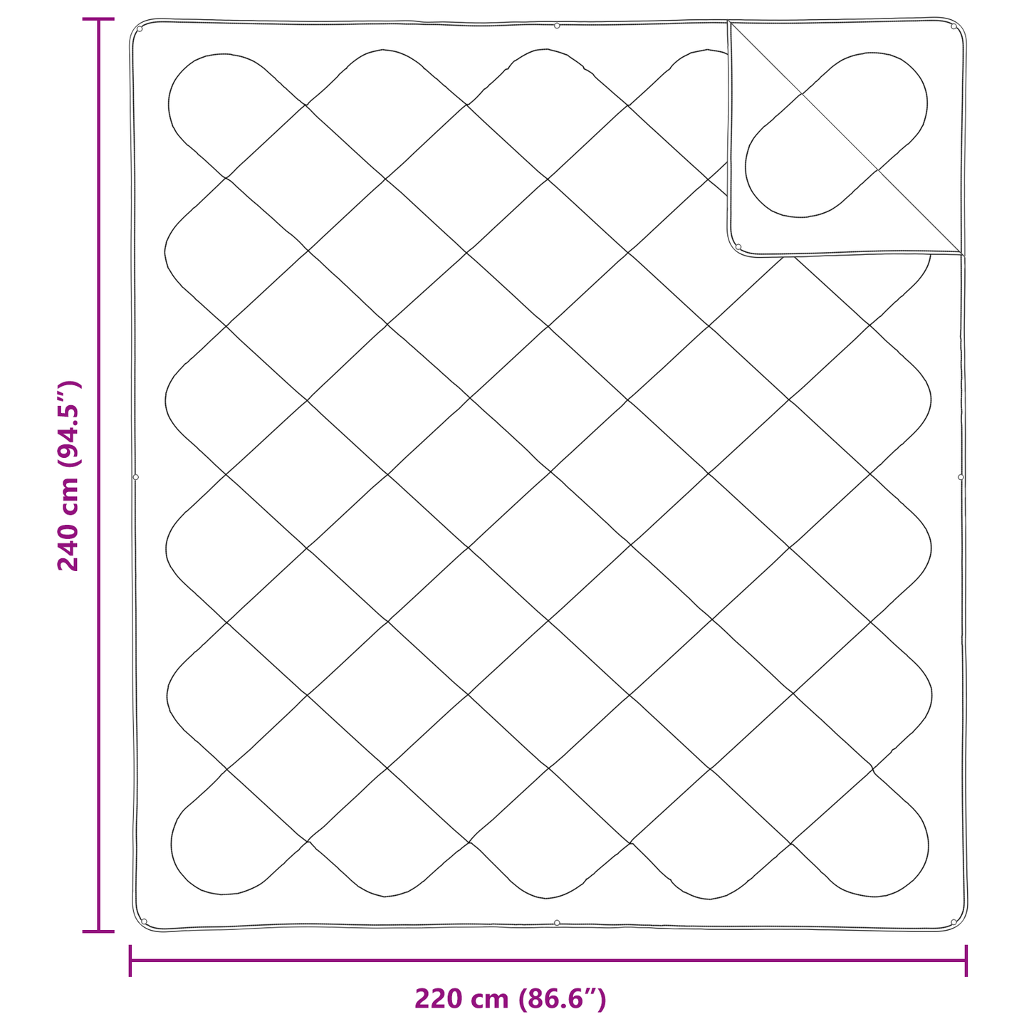 Dekens & Duvets Wit 240 x 220 cm Microvezel