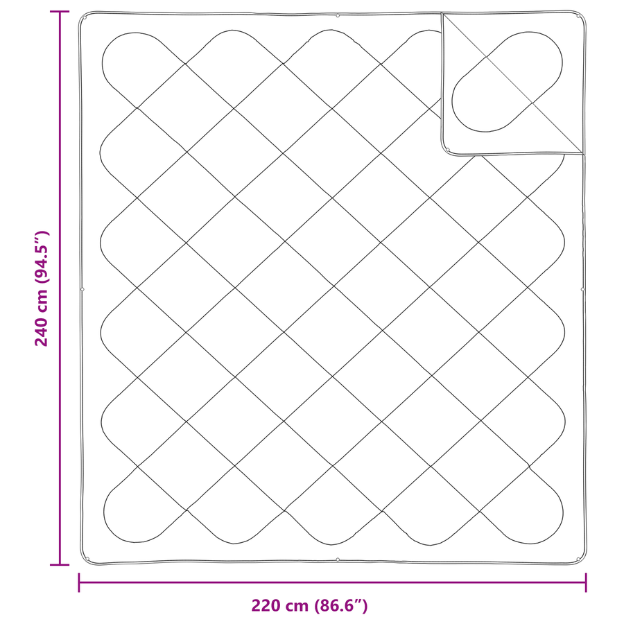 Dekens & Duvets Wit 240 x 220 cm Microvezel