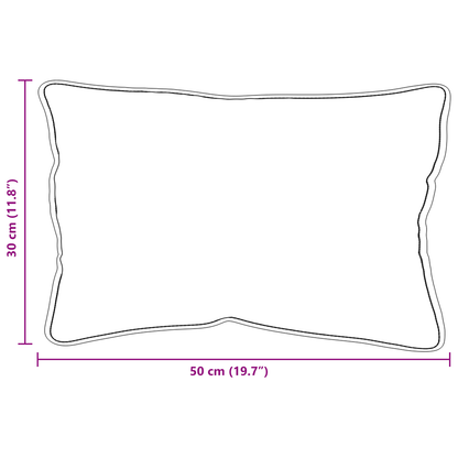 Kussens 2 pcs Wit 30 x 50 cm