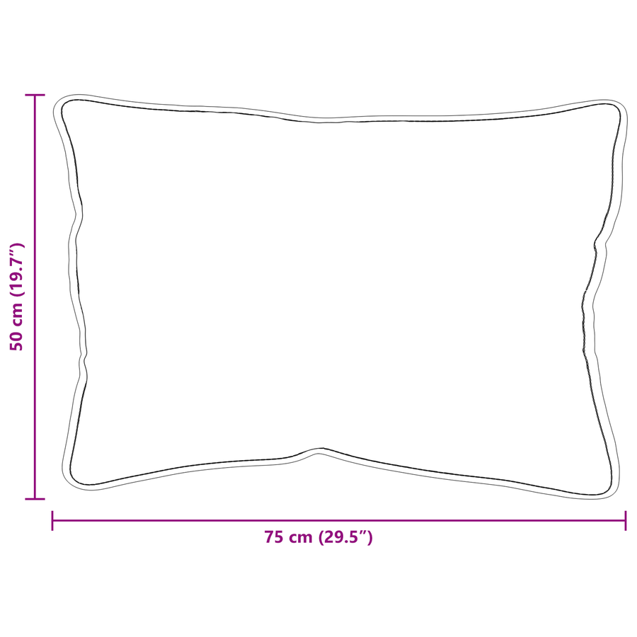 Kussens 2 pcs Wit 50 x 75 cm