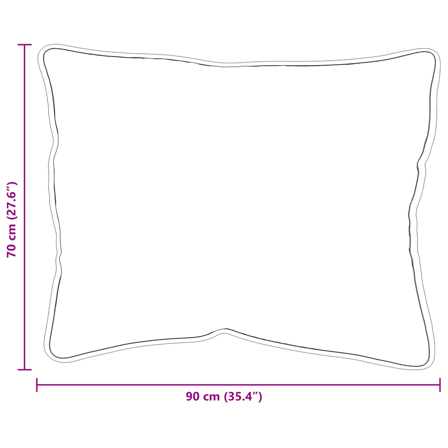 Kussens 2 pcs Wit 70 x 90 cm