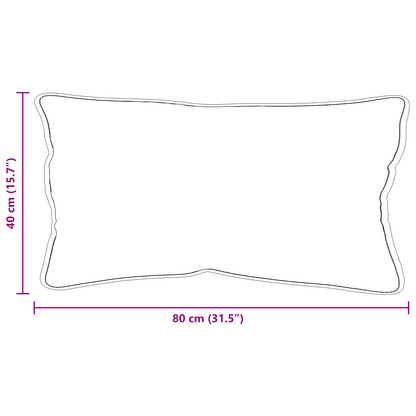 Hoofdkussen Wit 40 x 80 cm 85gsm 100% polyester