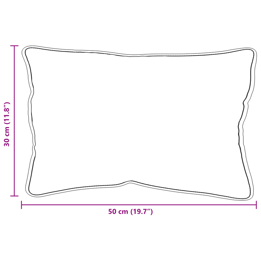 Kussens 2 pcs Wit 30 x 50 cm 85gsm 100% polyester