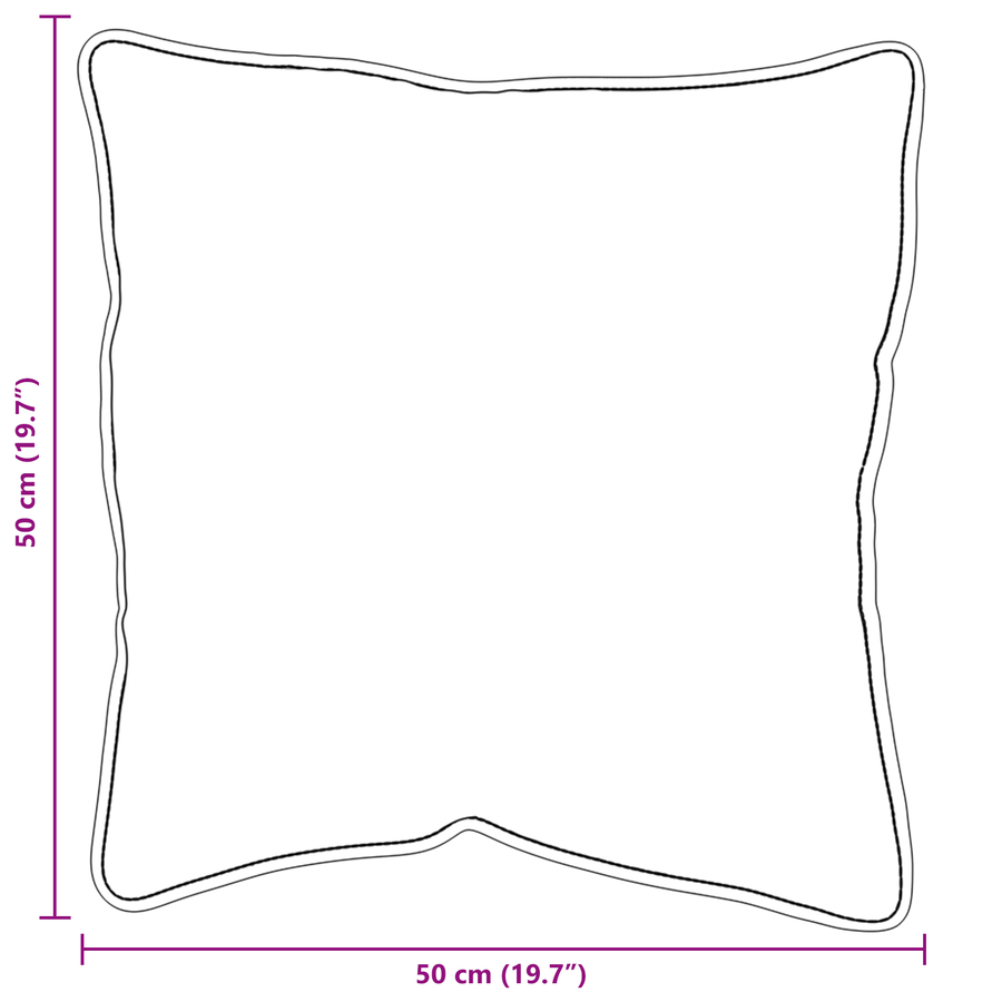 Kussens 2 pcs Wit 50 x 50 cm 85gsm 100% polyester