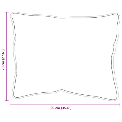 Kussens 2 pcs Wit 70 x 90 cm 85gsm 100% polyester