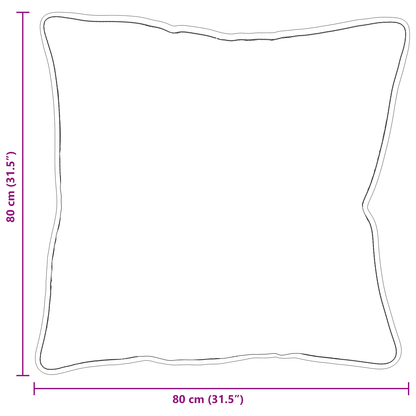 Kussens 2 pcs Wit 80 x 80 cm 85gsm 100% polyester