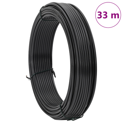 Hek binddraad Antraciet 33 m PVC-gecoat staal