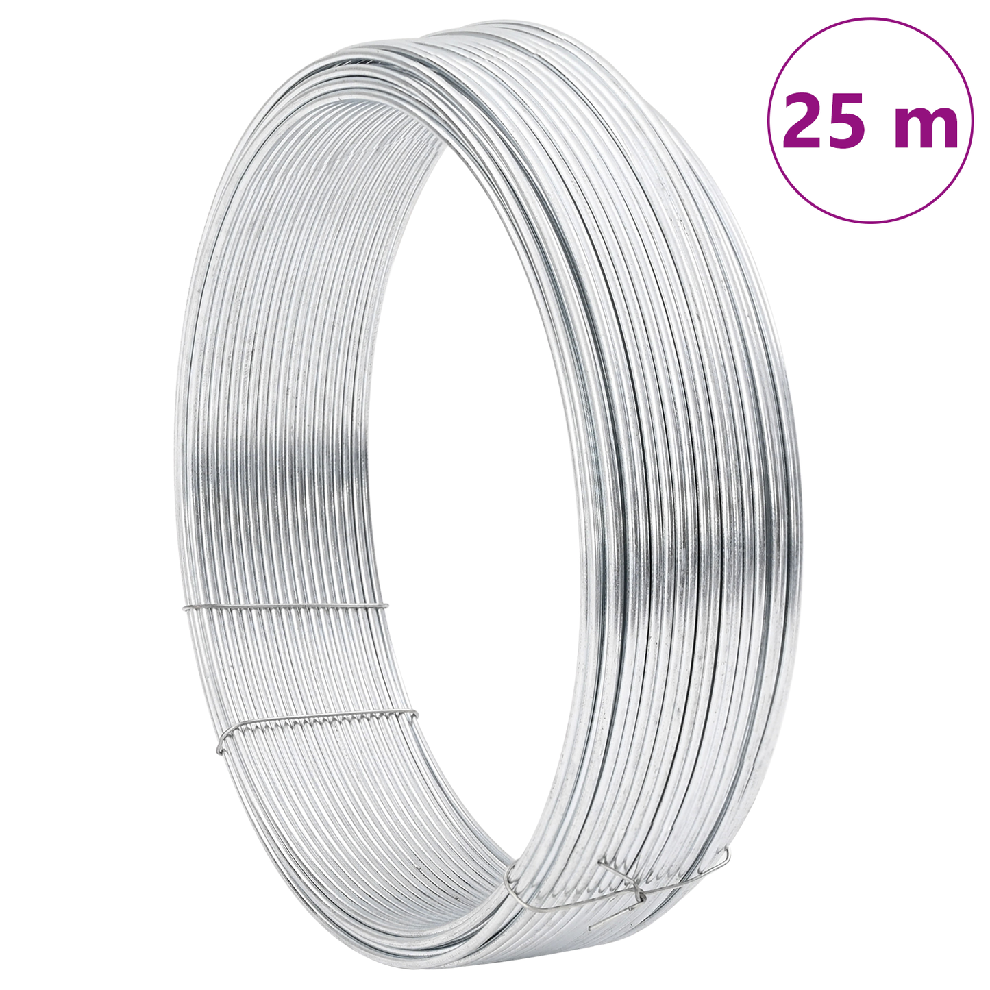 Hek binddraad Zilver 25 m Heet-dip gegalvaniseerd staal