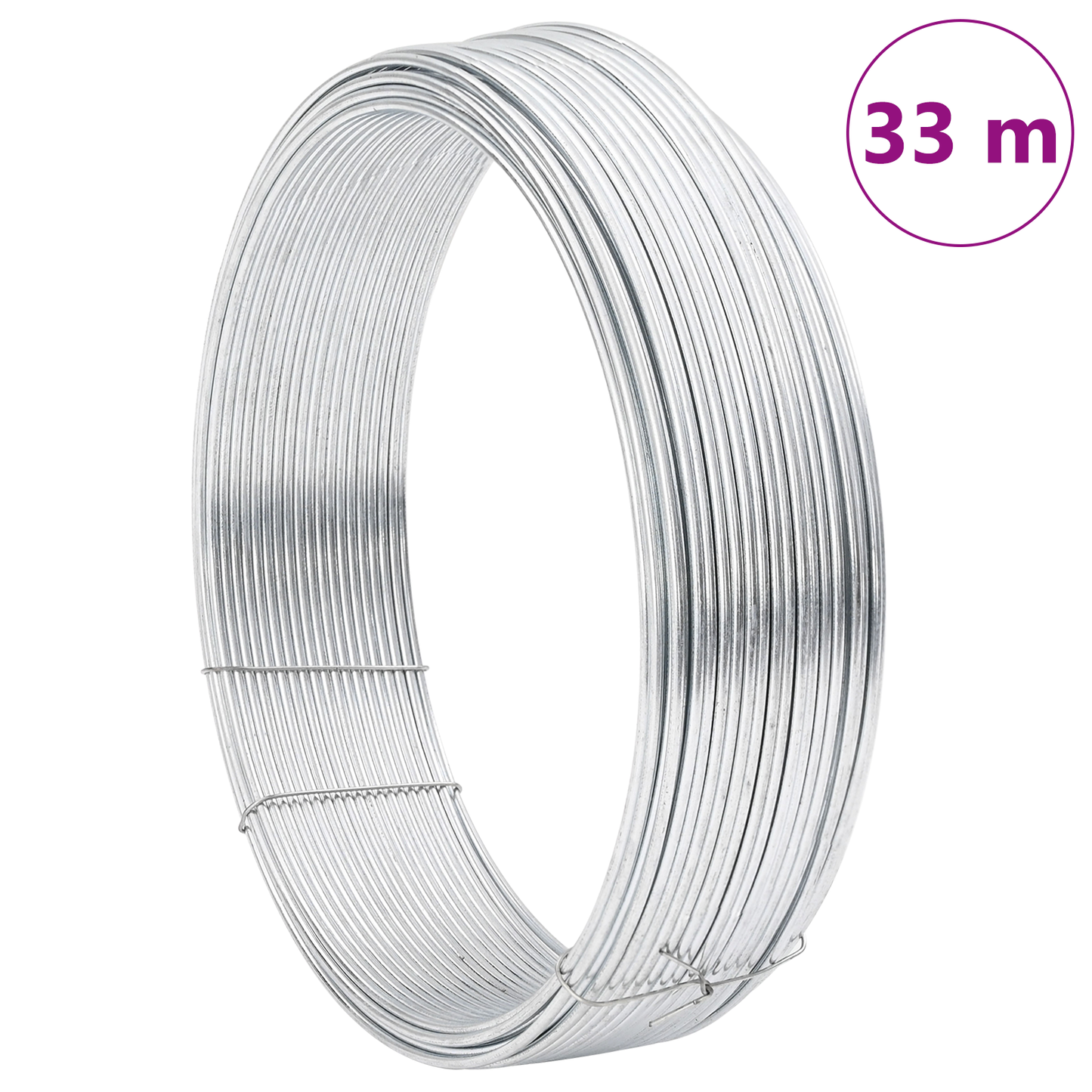 Hek binddraad Zilver 33 m Heet-dip gegalvaniseerd staal