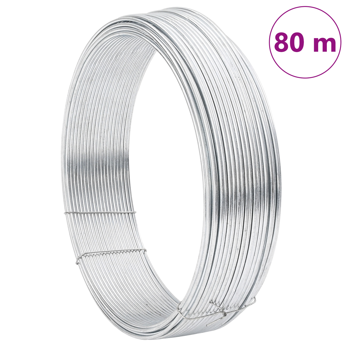 Hek binddraad Zilver 80 m Heet-dip gegalvaniseerd staal