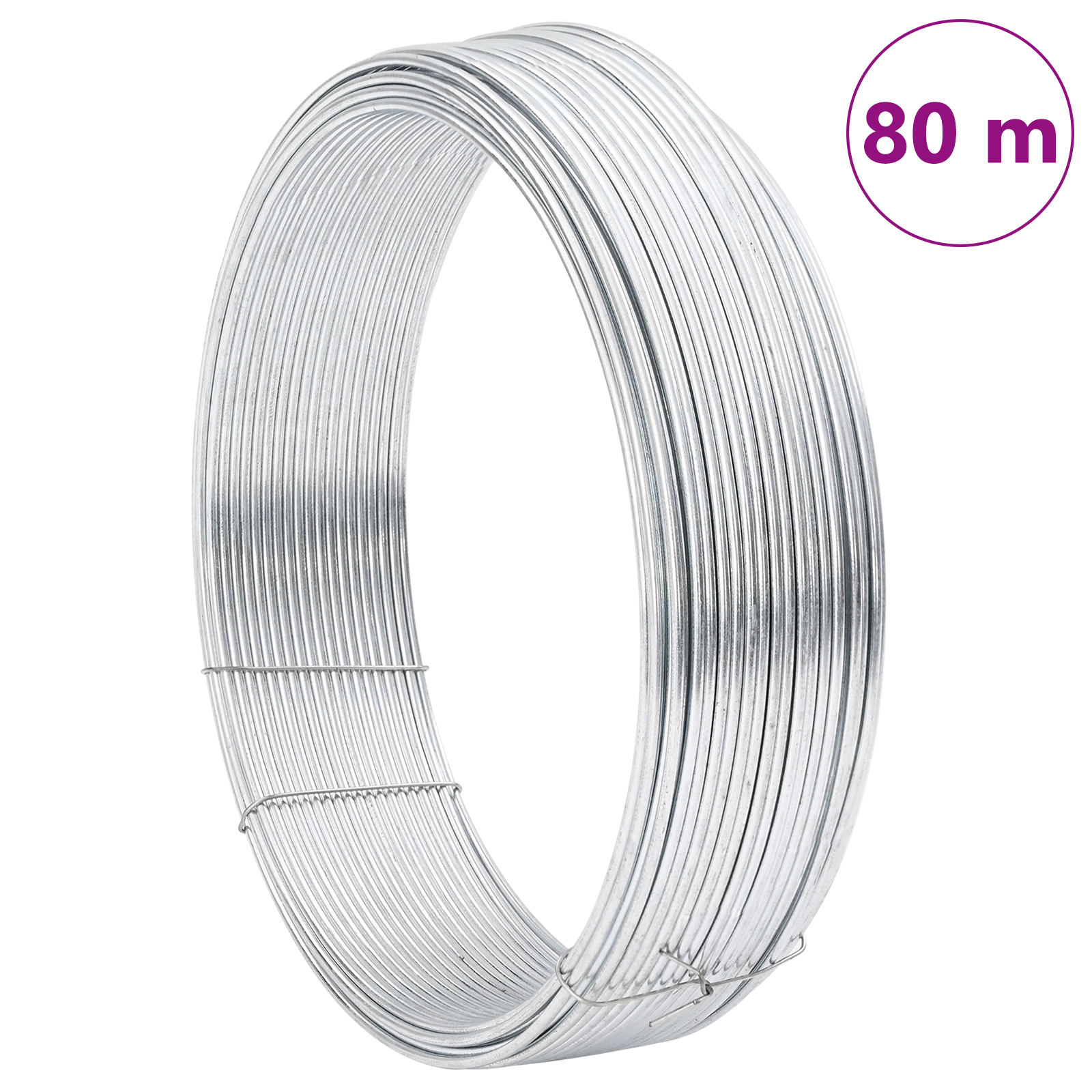 Hek binddraad Zilver 80 m Heet-dip gegalvaniseerd staal