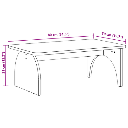 Salontafel Natuurlijk 80 x 50 x 31 cm Massief grenenhout