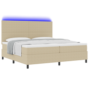 Boxspringbed 200x200 cm lichtgrijs