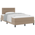 Boxspringbed met matras 120x200 cm bruin kunstleer