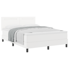 Boxspringbed met matras 160x200 cm grijs kunstleer