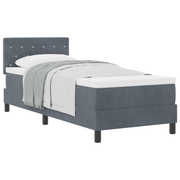 Boxspringbed 80x200 cm donkergrijs fluweel
