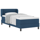 Boxspringbed met matras 90x190 cm blauw stof