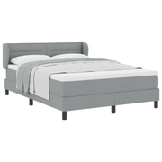 Boxspringbed met matras 140x200 cm lichtgrijs