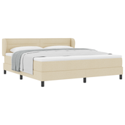 Boxspringbed 180x200 cm crème met matras