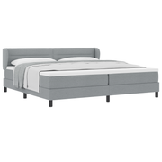 Boxspringbed met matras 200x200 cm lichtgrijs