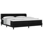 Boxspringbed met matras 200x200 cm zwart stof