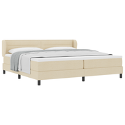 Boxspringbed 200x200 cm crème met matras