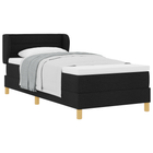 Boxspringbed 90x200 cm zwart stof