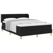 Boxspringbed 140x200 cm zwart stof