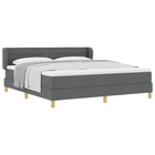 Boxspringbed 180x200 cm donkergrijs pocketvering matras