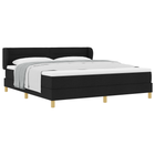 Boxspringbed 180x200 cm zwart stof
