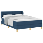 Boxspringbed 160x200 cm blauw met matras
