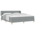 Boxspringbed met matras 180x200 cm lichtgrijs