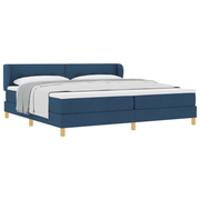 Boxspringbed 200x200 cm blauw stof