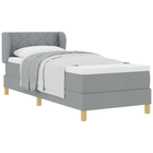 Boxspringbed 80x200 cm lichtgrijs