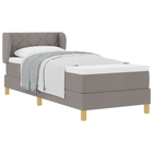 Boxspringbed 80x200 cm taupe met matras