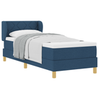 Boxspringbed 80x200 cm blauw stof