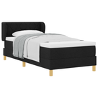 Boxspringbed 90x190 cm zwart stof