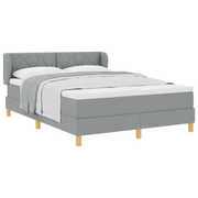 Boxspringbed met matras 160x200 cm lichtgrijs