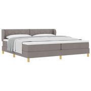 Boxspringbed 200x200 cm taupe met matras