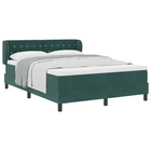 Boxspringbed met matras 140x200 cm donkergroen fluweel