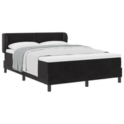 Boxspringbed met matras 140x190 cm zwart fluweel