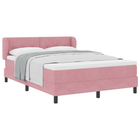 Boxspringbed met matras 140x200 cm roze fluweel