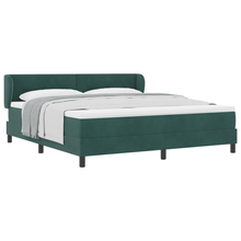 Boxspringbed met matras fluweel donkergroen 180x200 cm