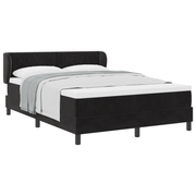 Boxspringbed met matras 140x190 cm zwart fluweel