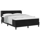 Boxspringbed met matras 140x200 cm zwart fluweel