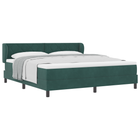 Boxspringbed 180x200 cm donkergroen fluweel
