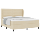 Boxspring bed 180x200 cm crème met matras